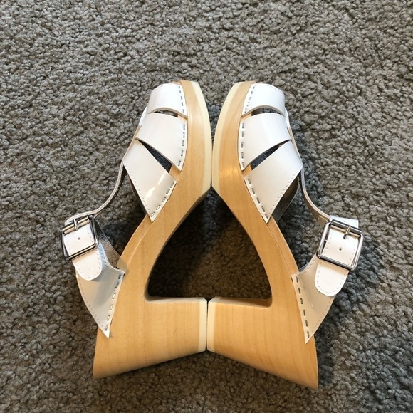 Jeffrey Campbell Donostia Clog Mule Sandal White Patent size 9 - Picture 6 of 8